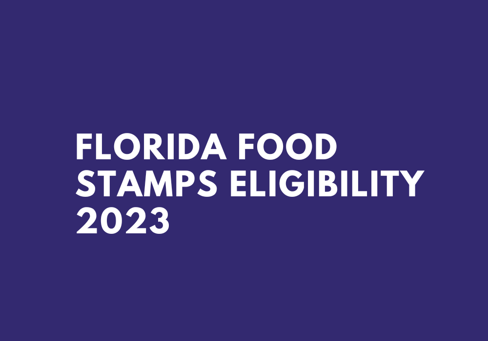 Shortest Guide on Florida Food Stamps Eligibility (2024)